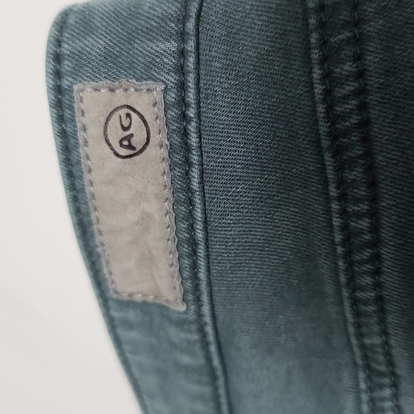 AG ADRIANO GOLDSCHMIED The Legging Ankle Super Skinny Green Jeans Size 28 R - Picture 15 of 16